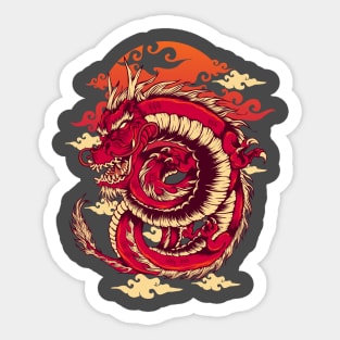 The Red Dragon Sticker